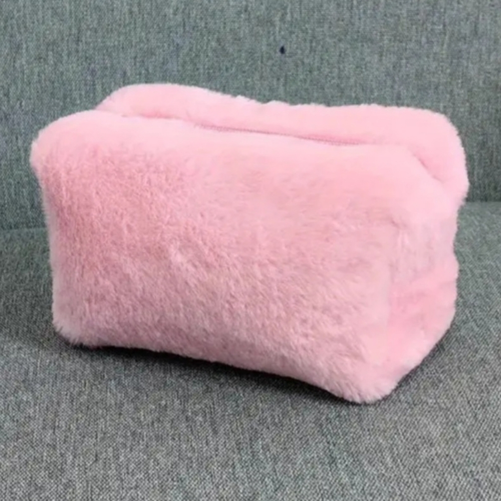 Plush Cosmetic Makeup Bag
